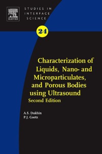 Cover image: Characterization of Liquids, Nano- and Microparticulates, and Porous Bodies using Ultrasound 2nd edition 9780444536211