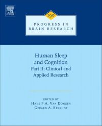 Cover image: Human Sleep and Cognition, Part II: Clinical and Applied Research 9780444538178