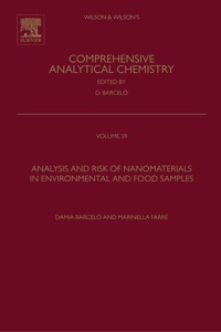 Cover image: Analysis and Risk of Nanomaterials in Environmental and Food Samples 9780444563286