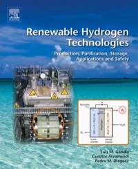 Omslagafbeelding: Renewable Hydrogen Technologies: Production, Purification,  Storage, Applications and Safety 1st edition 9780444563521