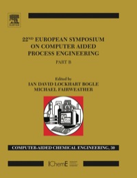 Imagen de portada: 22nd European Symposium on Computer Aided Process Engineering 9780444594310