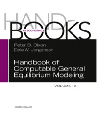 Omslagafbeelding: Handbook of Computable General Equilibrium Modeling SET, Vols. 1A and 1B 9780444595683