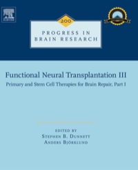 Cover image: Functional Neural Transplantation III: Primary and Stem Cell Therapies for Brain Repair, Part I 9780444595751