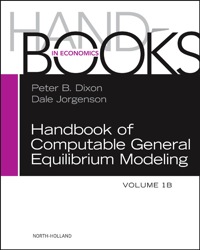 Cover image: Handbook of Computable General Equilibrium Modeling 9780444595560