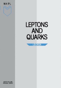 表紙画像: Leptons and Quarks 9780444869241