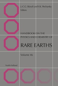 Imagen de portada: Handbook on the Physics and Chemistry of Rare Earths 9780444632609