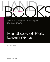 Cover image: Handbook of Field Experiments 9780444633248