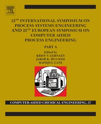 Imagen de portada: 12th International Symposium on Process Systems Engineering and 25th European Symposium on Computer Aided Process Engineering 9780444634290