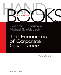 Cover image: The Handbook of the Economics of Corporate Governance 9780444635303