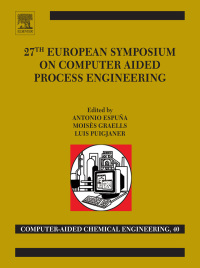 Imagen de portada: 27th European Symposium on Computer Aided Process Engineering 9780444639653