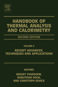 表紙画像: Handbook of Thermal Analysis and Calorimetry 2nd edition 9780444640628