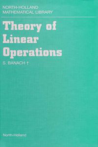 Cover image: Theory of Linear Operations 9780444701848