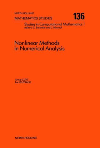 Titelbild: Nonlinear Methods in Numerical Analysis 9780444701893
