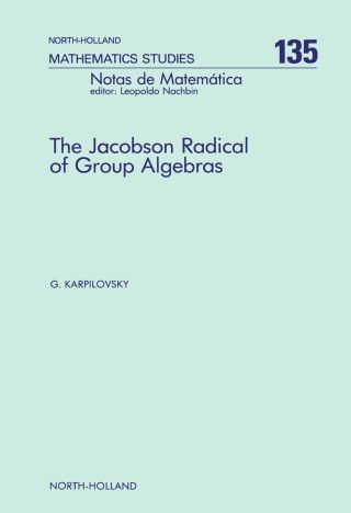 Cover image: The Jacobson Radical of Group Algebras 9780444701909