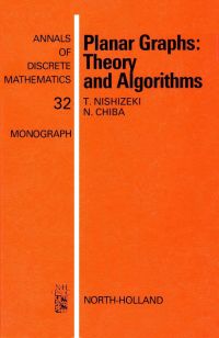Immagine di copertina: Planar Graphs: Theory and Algorithms 9780444702128