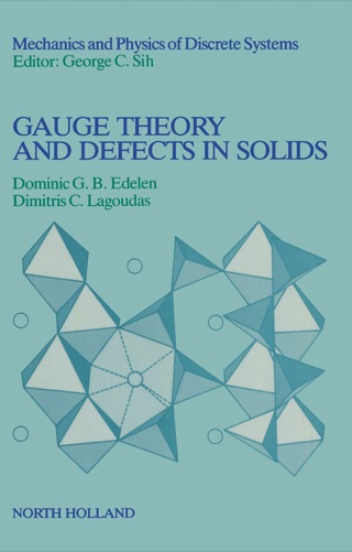 Cover image: Gauge Theory and Defects in Solids 9780444702999
