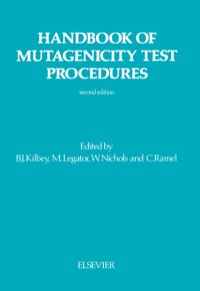 表紙画像: Handbook of Mutagenicity Test Procedures 2nd edition 9780444805195