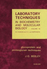 Immagine di copertina: Glycoprotein and Proteoglycan Techniques 9780444806529
