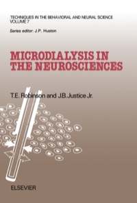 Cover image: Microdialysis in the Neurosciences: Techniques in the Behavioral and Neural Sciences 9780444811943