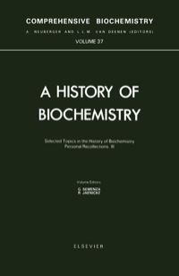 表紙画像: Selected Topics in the History of Biochemistry. Personal Recollections. Part III 9780444812162