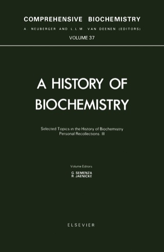 Cover image: Selected Topics in the History of Biochemistry. Personal Recollections. Part III 9780444812162