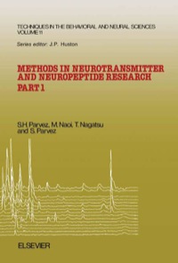Imagen de portada: Methods in Neurotransmitter and Neuropeptide Research 9780444813695