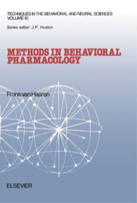 Cover image: Methods in Behavioral Pharmacology 9780444814449
