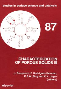 表紙画像: Characterization of Porous Solids III 9780444814913