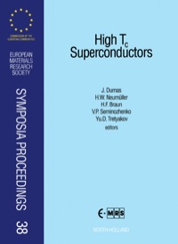 Imagen de portada: High T<INF>c</INF> Superconductors 1st edition 9780444815293