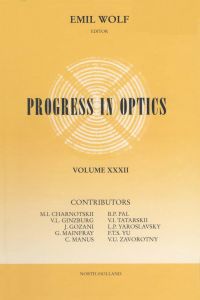 Imagen de portada: Progress in Optics Volume 32 9780444815927