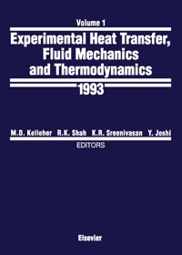 Imagen de portada: Experimental Heat Transfer, Fluid Mechanics and Thermodynamics 1993 1st edition 9780444816191