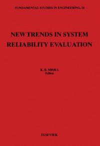 Titelbild: New Trends in System Reliability Evaluation 1st edition 9780444816603