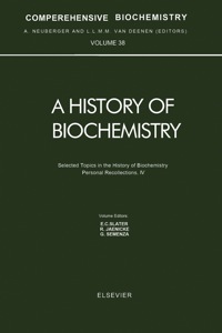 Cover image: Selected Topics in the History of Biochemistry. Personal Recollections. IV 9780444819420