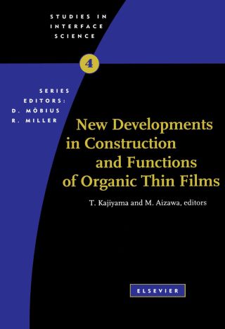 Titelbild: New Developments in Construction and Functions of Organic Thin Films 9780444819567