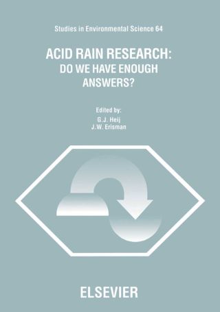 Cover image: Acid Rain Research: Do We Have Enough Answers?: Do We Have Enough Answers? 9780444820389
