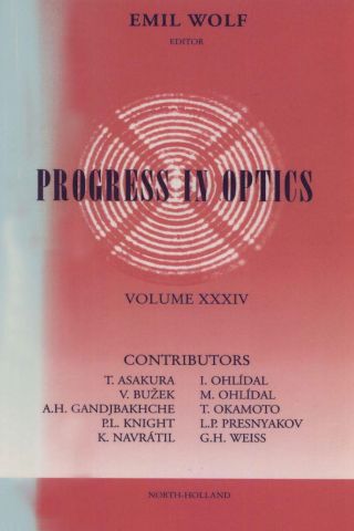 Cover image: Progress in Optics Volume 34 9780444821409