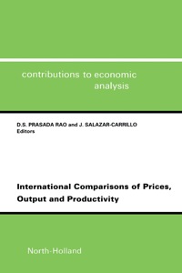 Titelbild: International Comparisons of Prices, Output and Productivity 9780444821447