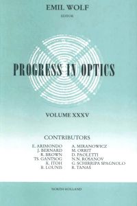 Cover image: Progress in Optics Volume 35 9780444823090