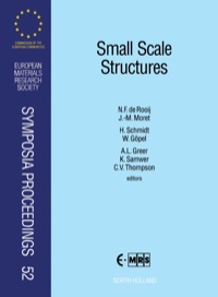 صورة الغلاف: Small Scale Structures 1st edition 9780444823120