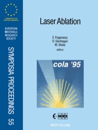 Imagen de portada: Laser Ablation 9780444824127