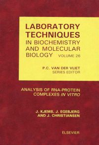 Omslagafbeelding: Analysis of RNA-Protein Complexes <i>in vitro</i> 9780444824196