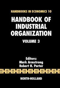 Cover image: Handbook of Industrial Organization 9780444824356