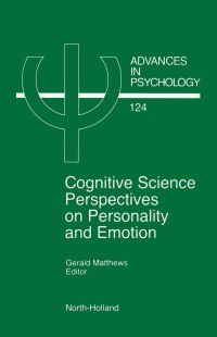 Imagen de portada: Cognitive Science Perspectives on Personality and Emotion 9780444824509