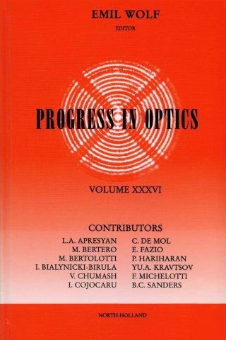 Imagen de portada: Progress in Optics Volume 36 9780444825308