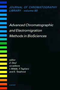 Cover image: Advanced Chromatographic and Electromigration Methods in BioSciences 9780444825940