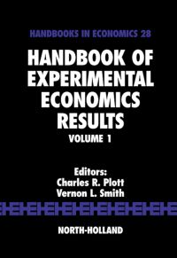 Cover image: Handbook of Experimental Economics Results 9780444826428