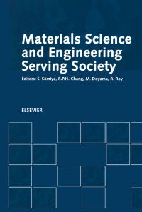 Imagen de portada: Materials Science and Engineering Serving Society 9780444827937