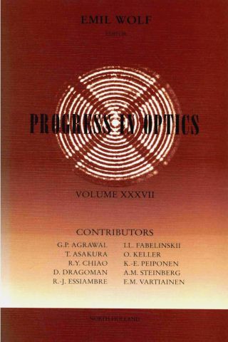Cover image: Progress in Optics Volume 37 9780444827968