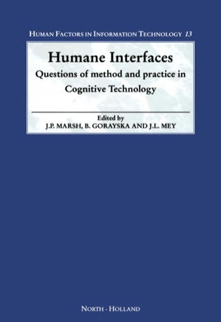 Imagen de portada: Humane Interfaces: Questions of Method and Practice in Cognitive Technology 9780444828743