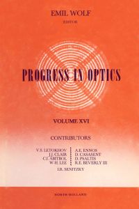 Cover image: Progress in Optics Volume 16 9780444850874